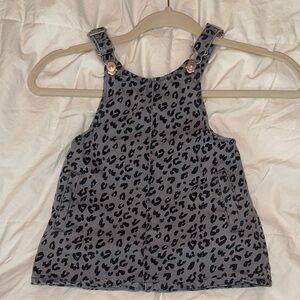 Wonder Nation Gray Leopard Print Dress